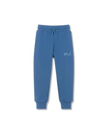 Unisex Blue Cotton Jersey Joggers