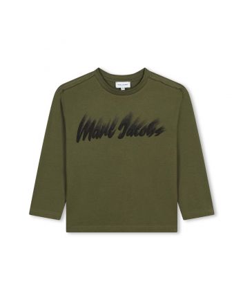 Unisex Green Logo-Print Cotton T-Shirt