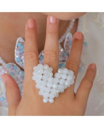 The My Love Heart Crystal Designer Girls Ring