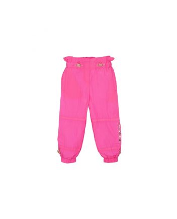 Girls Pink & Gold Logo Trousers